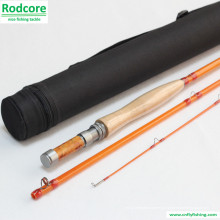 Amarelo Yr663-3 qualidade feita Classic Fiberglass Fly Rod